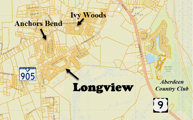 New home community of Longview in Longs, SC