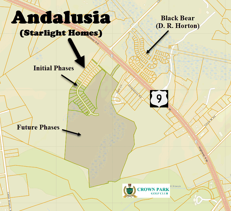 Andalusia new home community in Longs by Starlight Homes