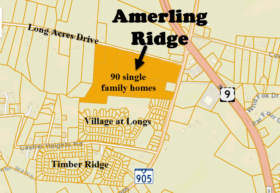 Amerling Ridge new home community in Longs, SC