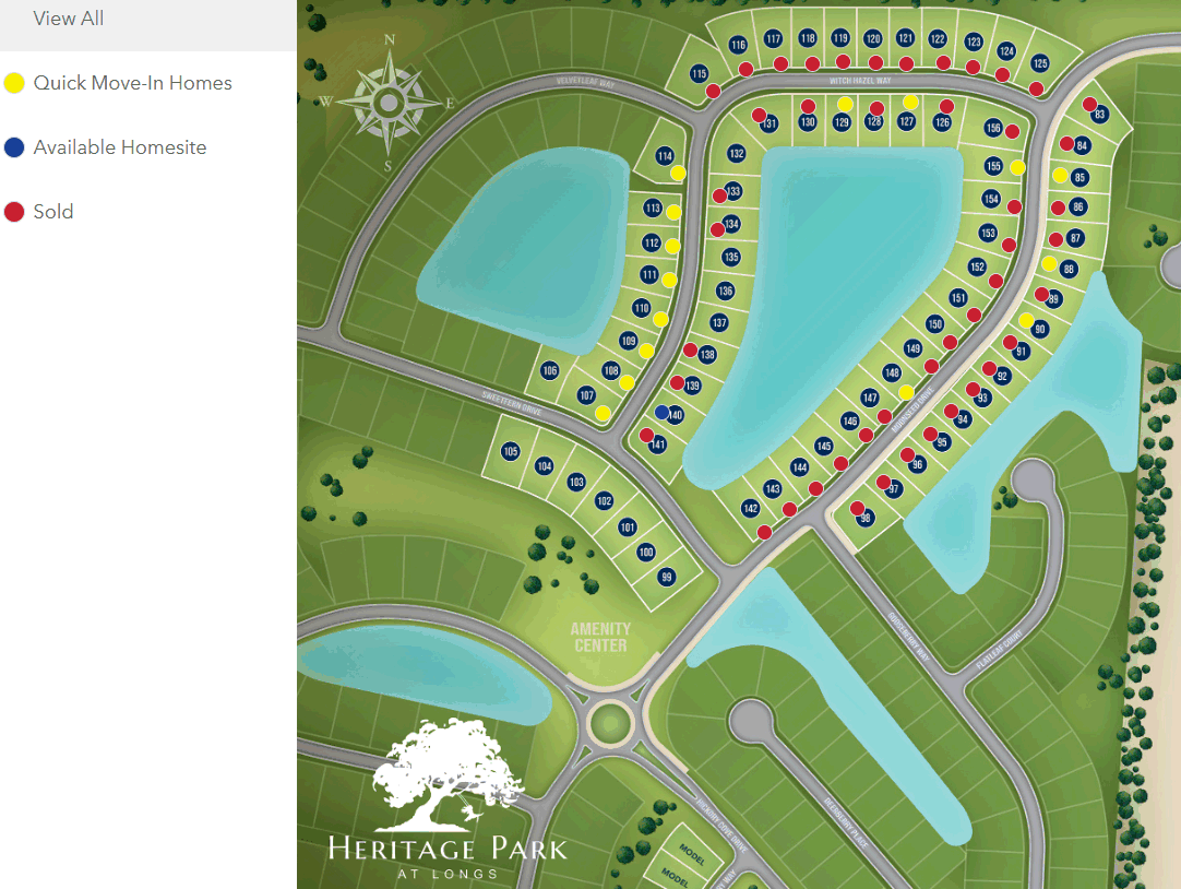 New construction at Heritage Park at Longs by Chesapeake Homes - PHASE 2